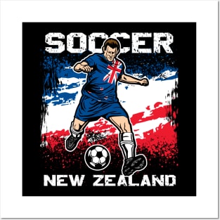 New Zealand Soccer Futbol Posters and Art